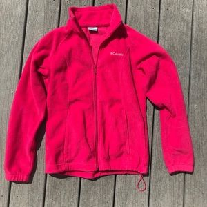 Columbia pink zip up